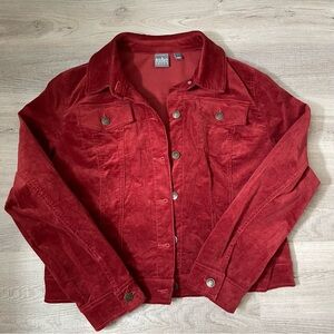 Soho Red Corduroy Jacket